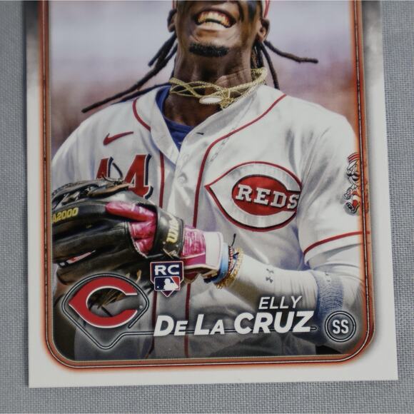 2024 Topps Flagship #CTCSP-1 Elly De La Cruz RC SP Companion Card - Reds - Picture 4 of 4